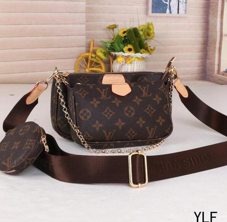 

luxurys favorite multi pochette accessories handbag Designer Fashion leather shoulder crossbody bag purses 3 pcs bags Guccis Louise Viuton GG LV LVs bags
