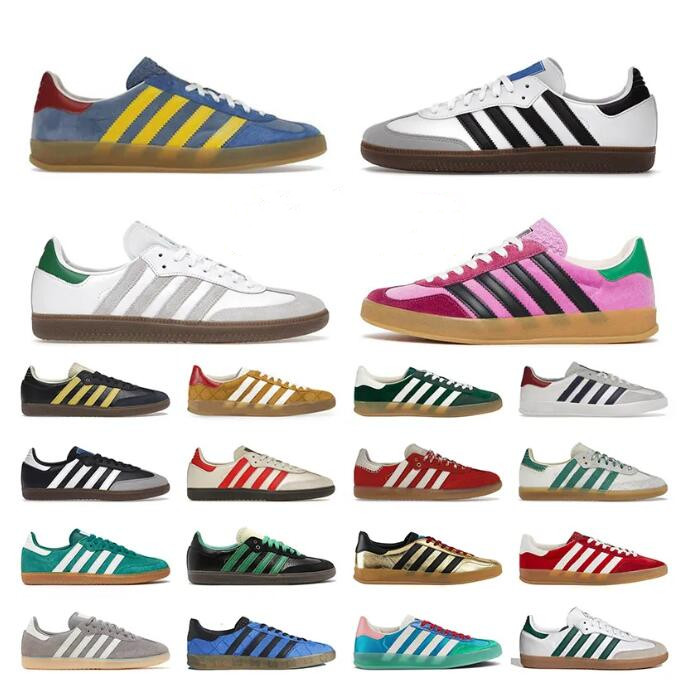 

Mens Womens Classic Pink Velvet Black Shoes White Gum Wales Original Samba Og Vegan Gazelle Casual designer shoes Bonner Cream Green Plate-forme Sneakers Trainers 46