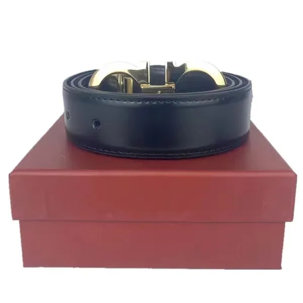 

2023 With box Mens Designer Belt for Men Luxury¡ferragamos¡Fashion business Belts Womens ceinture Black Metal Buckle Waistband cintura