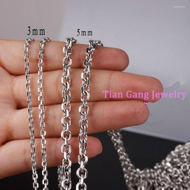 

Chains Wholesale 2/3/4/5mm Fashion DIY Jewelry 316L Stainless Steel Silver Color Cross Chain Mens Womens Necklace In Bulk 5/10 Meter