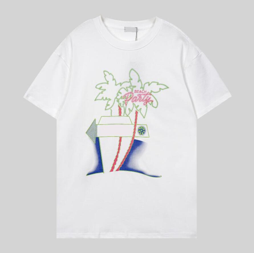 

23SS Mens T shirt Designer TShirt Short Sleeve Beach Tees Summer Casual Tee Shirts Breathable Printed Coat Top Quality Black White