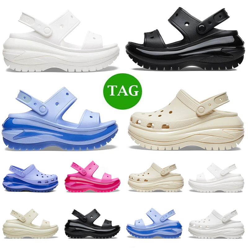 

designer sandals women Classic Mega Crush Clog Breathable and waterproof women slides shoes sliders pink triple black white blue shoes slide outdoor womens slipper, #9