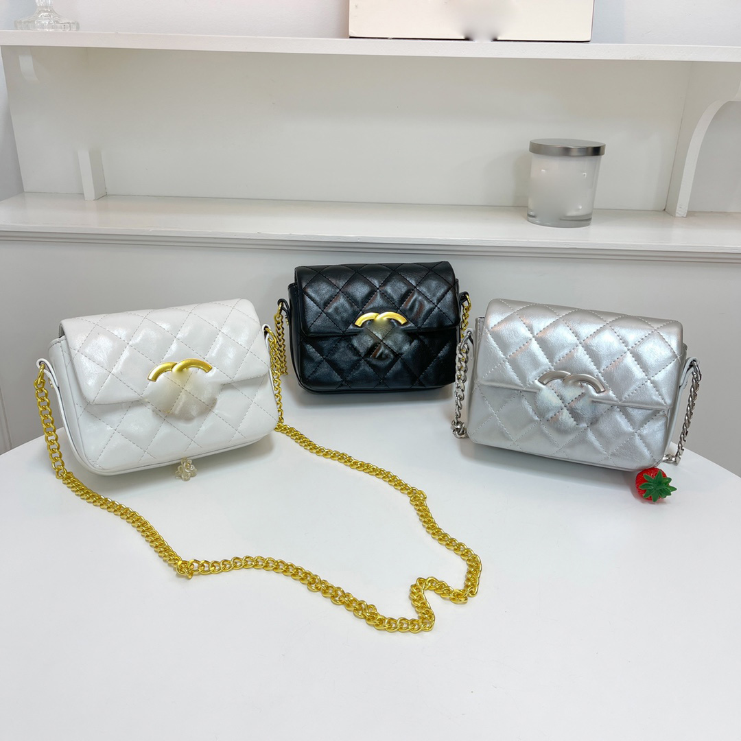 

CHANEI Designer Bags Small Shoulder Bag Womens Purses and Handbags CrossbodyBag Coin Purse 18*14*6CM, White