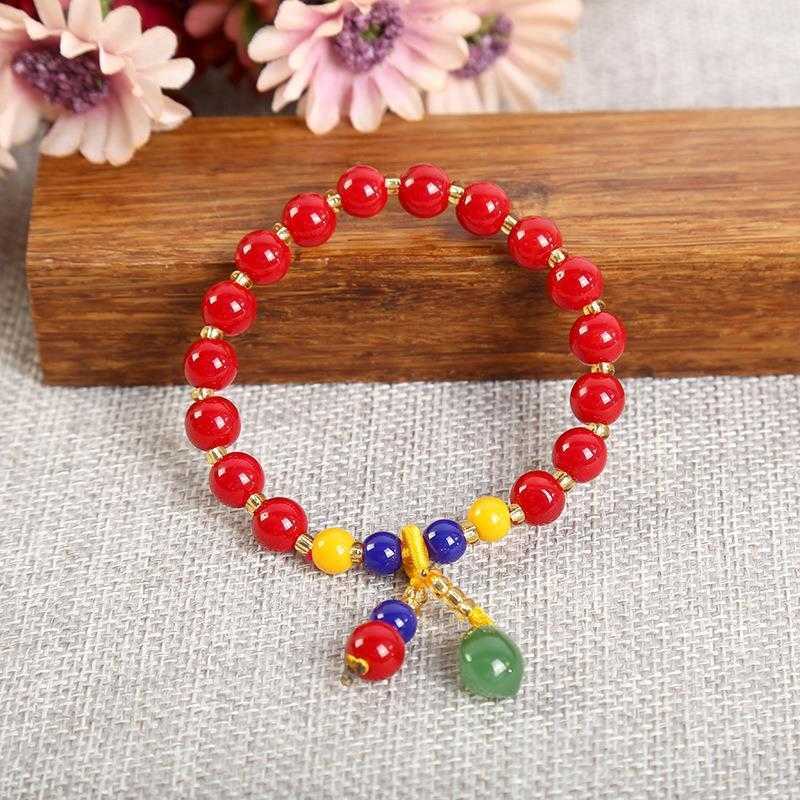 

Creative Bracelet Personality Design Natural Style Agate Like Men And Women Imitation Beeswax Wholesale