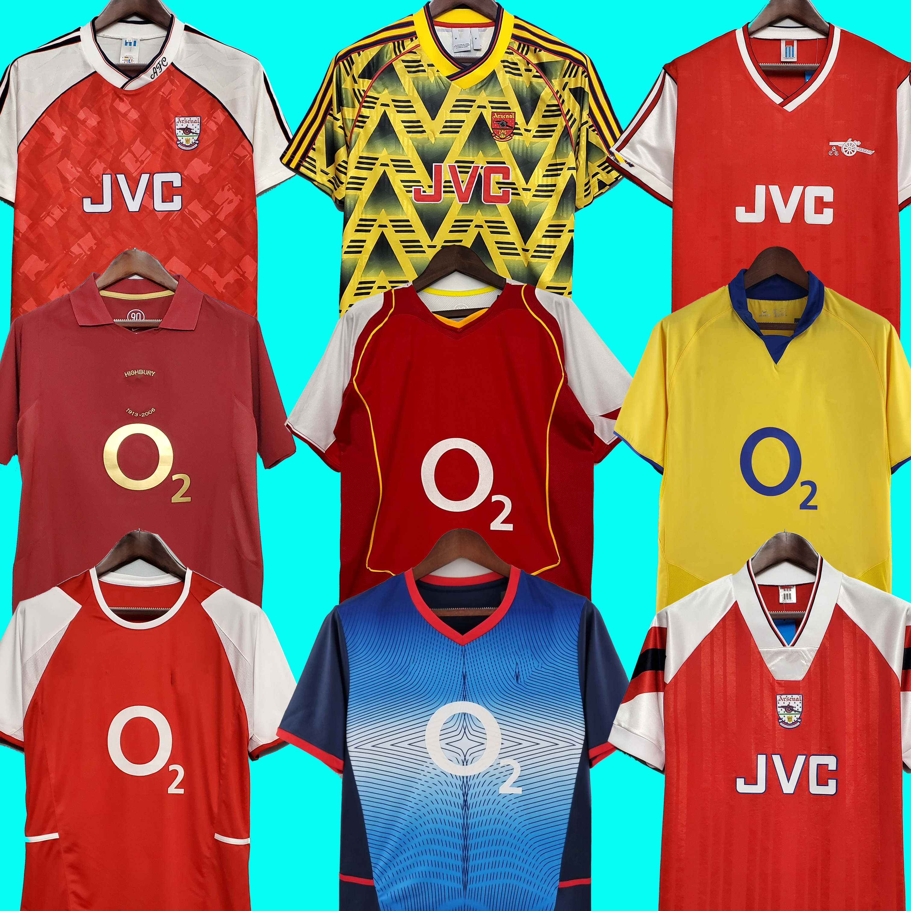 

Retro SOCCER JERSEY HIGHBURY HOME FOOTBALL SHIRT PIRES HENRY REYES 02 03 05 06 98 99 BERGKAMP 94 95 ADAMS Persie 96 97 Galla 86 87 89 WRIGHT, Women home