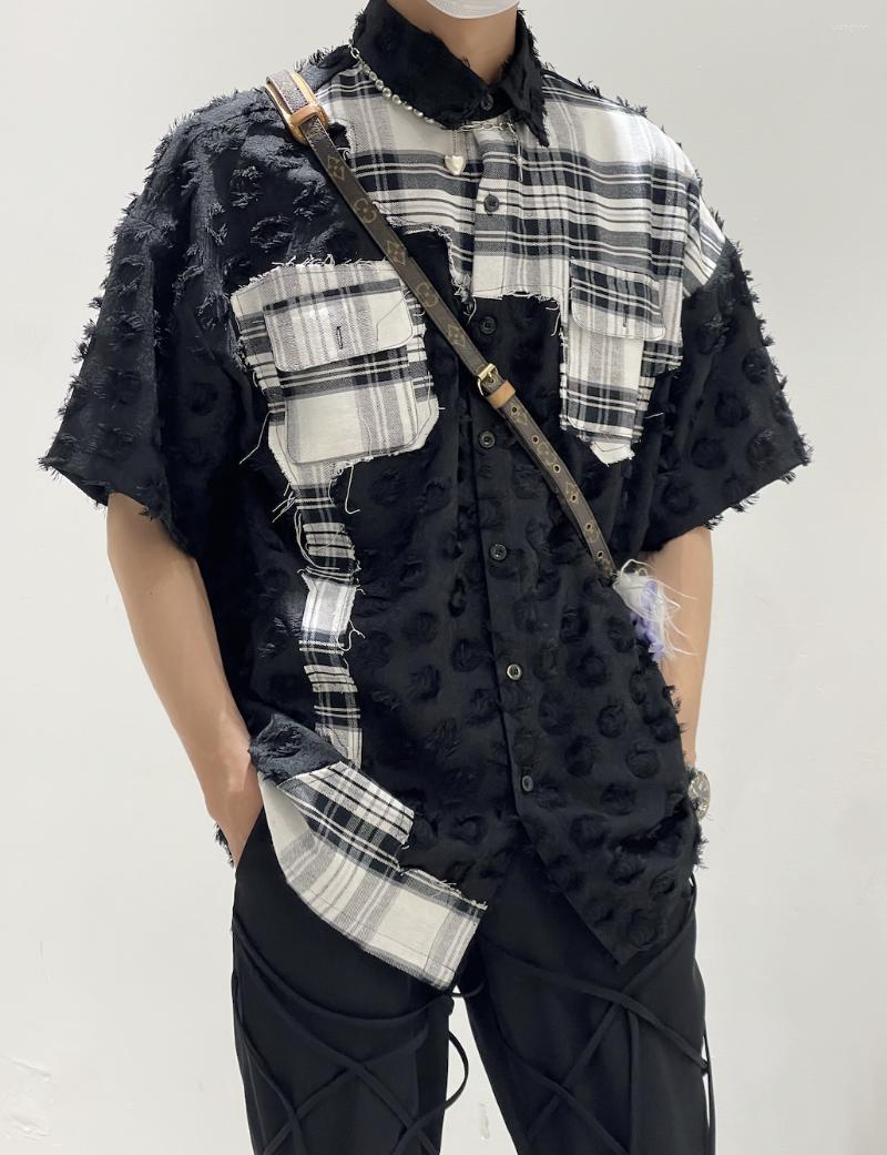 

Men's Casual Shirts A2948 Fashion Men's 2023 Runway Luxury European Design Party Style Clothing, Picture shown