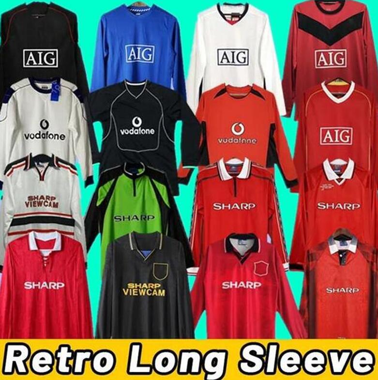 

Long sleeve Manchester Retro Soccer jerseys 2006 2007 2008 MAN 06 07 08 94 98 99 86 88 1990 2002 UTD v.NISTELROOY GIGGS Beckham RONALDO CANTONA Solskjaer football shirt
