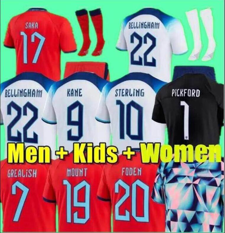 

2022 soccer jersey KANE STERLING RASHFORD GREALISH MOUNT FODEN SAKA 22 23 eNGLanDS football shirt women men kids kit uniforms ALEXANDER-ARNOLD PRE MATCH BELLINGHAM