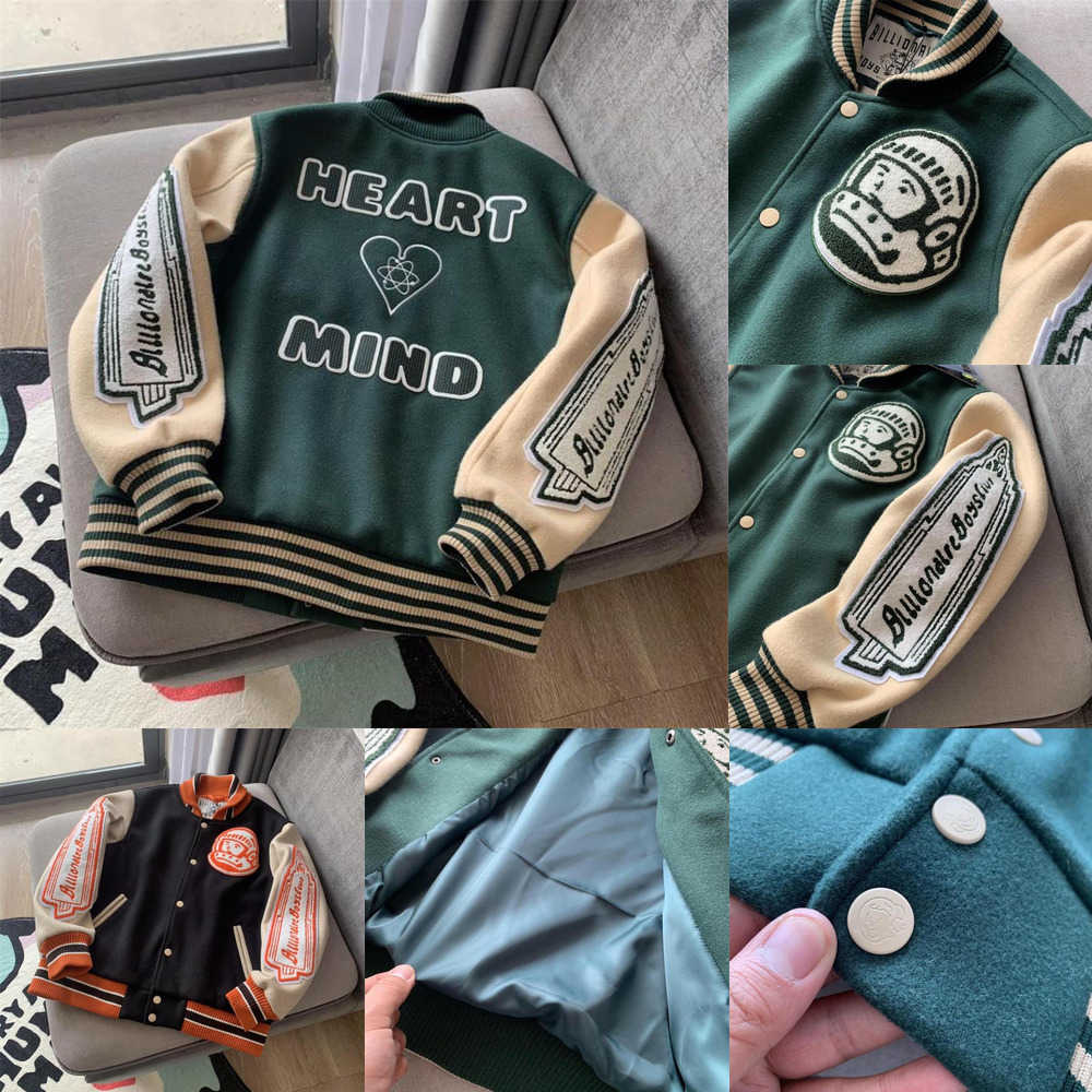 

Women Varsity Baseball Clothing Jacket Men Coats Harajuku Racer Streetwear Motorcycle Techwear Brand Parkas Cropped Men' Jacket 2Q9D, Black