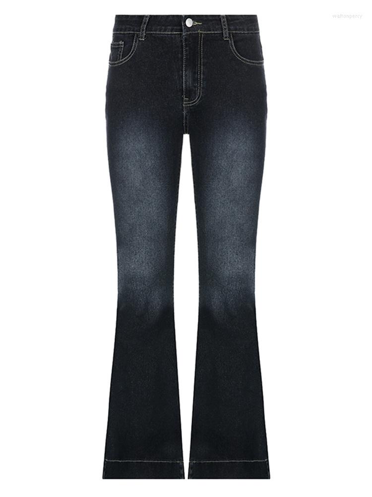 

Women' Jeans 2023 Y2k Flare Vintage Low Waisted Cute Trousers Aesthetic Streetwear Casual Cargo Pants Women Korean Distressed, Blue