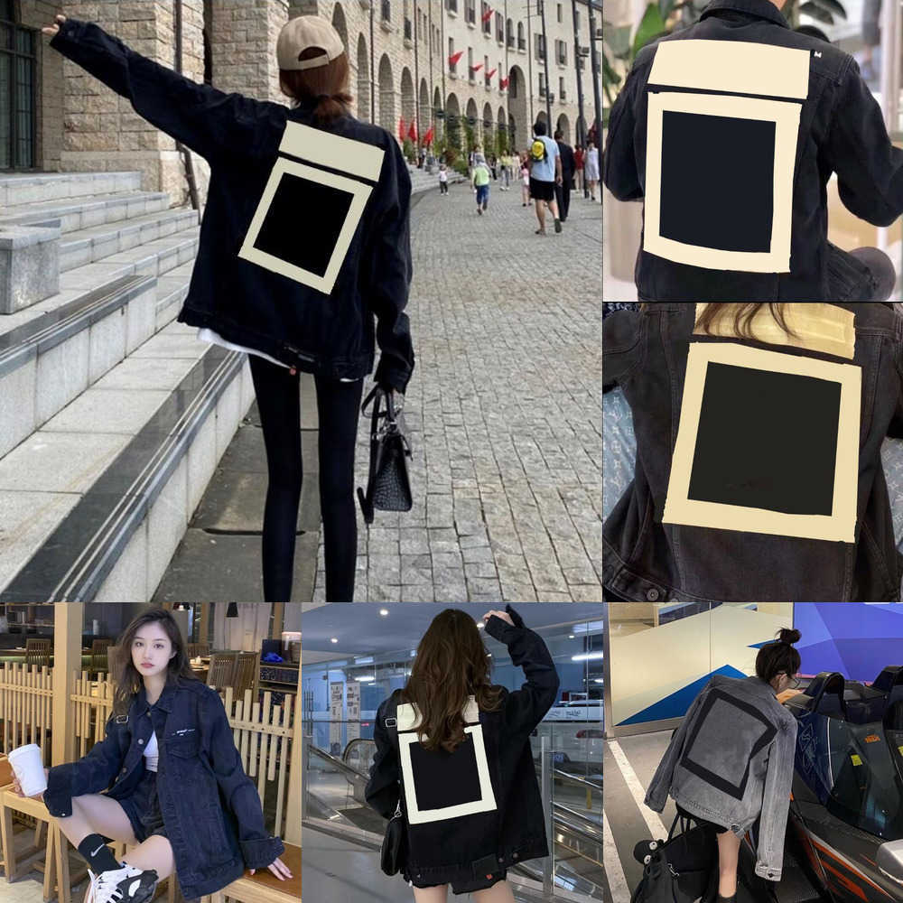 

Paris Autumn Winter Fashion Designer Men' Jacket Pair jeans Black women' coat thick style personality European large size -2XL ES4R