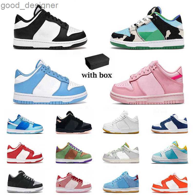 

Designer Kids Shoes Casual Chunky Dunks Low Panda Black White Youth Big kid Shoes Children Baby Walking toddler Sports dunkes Trainers With Box