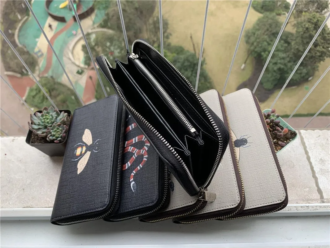 

zippy wallet designer zipper men women long purse with orange box card bags, Invoices (are not sold separately