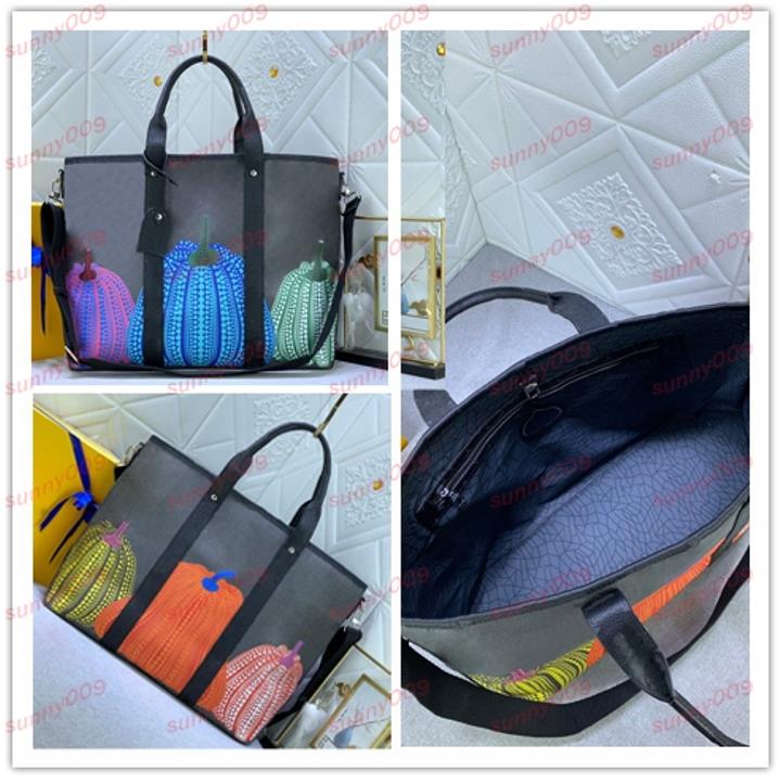 

Weekend Tote Laptop Bag Designer Printing With Pumpkin Element Handbag Luxury Lady Shopping Bag Totes Bags With Trim And Handle, Black flower 2*