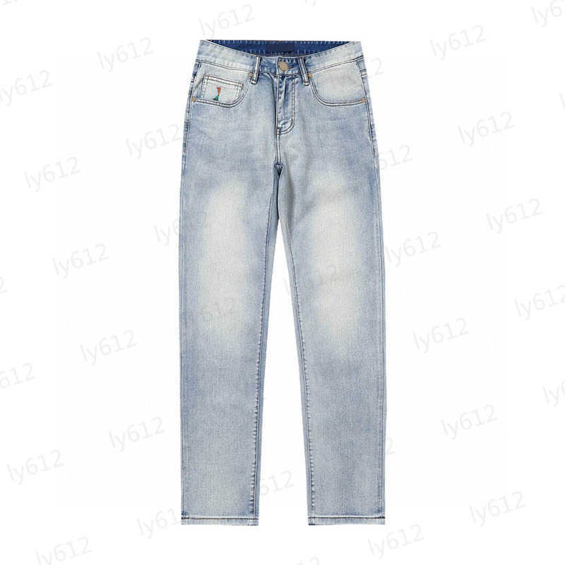 

Casual Mens Jeans Designer Spring Summer Fashion Casual Brand Embroidery Printing Logo Design Twill Denim Embossed Knitting Jeans Trousers Male Clothes