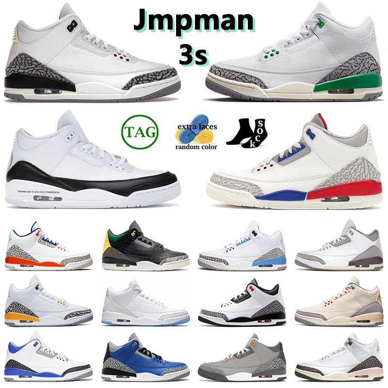 

Outdoor Mens Womens Basketball Shoe 3s Racer Blue Ture Blue Lucky Green Infrared Neapolitan White Cement Reimagined Black Cement Casual Fashion Sneakers Eur 36-47, 40-47 black gold