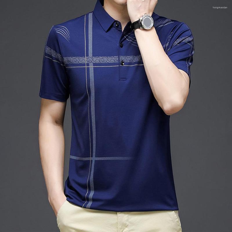 

Men's Casual Shirts Chic Summer Shirt Extra Soft Business Sweat Absorbent Men Slim Fit Top Dress-up, Cyan