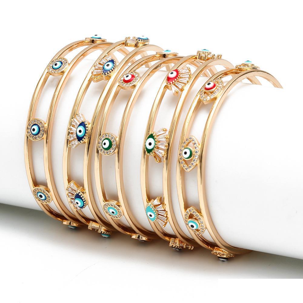 

Bangle Vintage Gothic Demon Eyes Bracelet Femme Punk Evil Eye For Women Metal Jewelry Fashion Accessories Girl Gift Drop Delivery Bra Dhqir