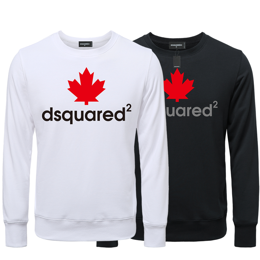 

DSQUARED2 Casual Fashion Trend Pullover Simple Classic Letter Print Couple Unisex Sweatshirt DSQ2 Street Fashion Crew Neck Top Quality Cotton Sweatshirt WY943, As shown