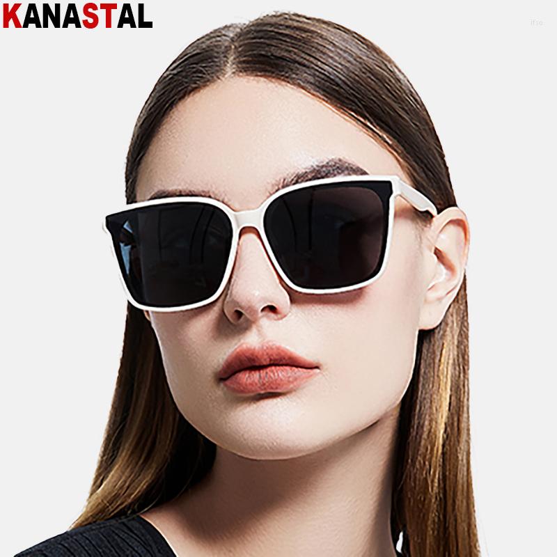 

Sunglasses Women's Polarized Fashion TR90 Square Large Eyeglasses Frame Sun Glasses Cycling Beach Traveling Sunshade Eyewear