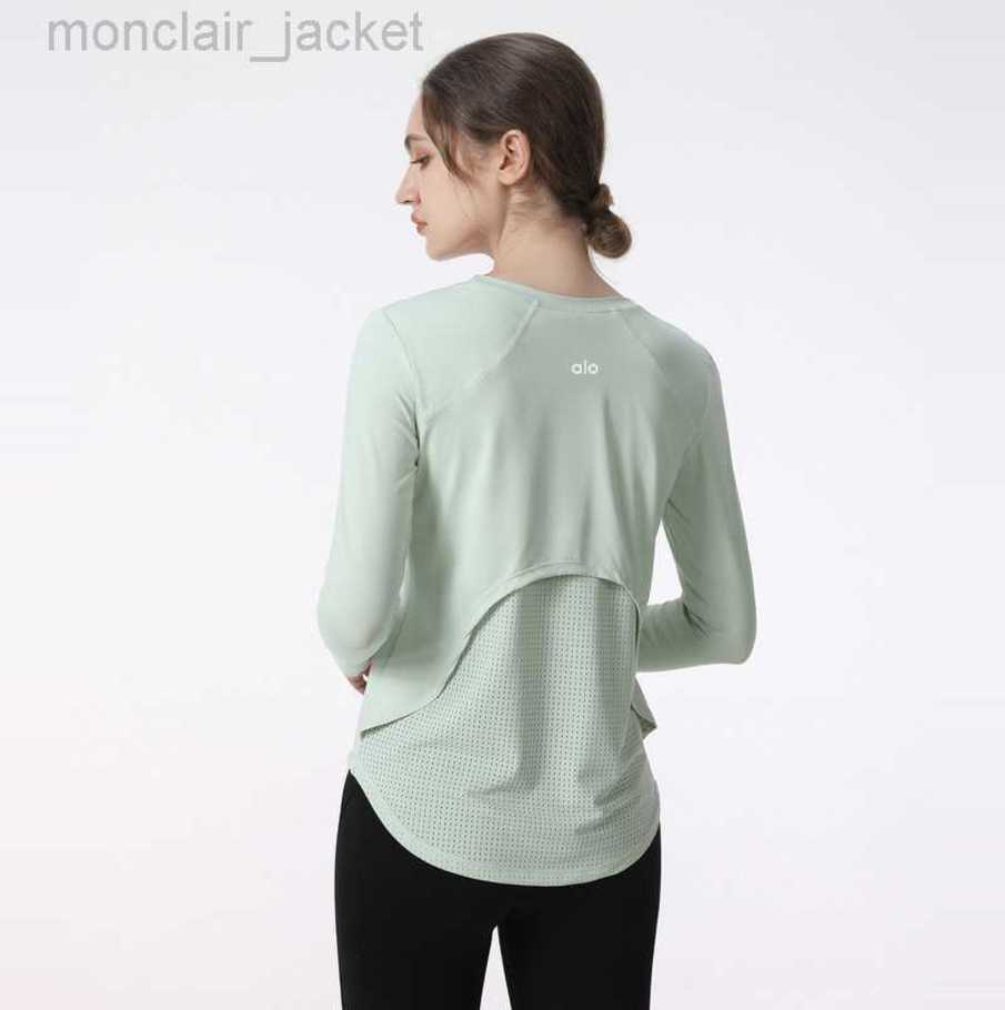 

Desginer Alo Yoga Yoga' Chain Running Training Sports Jacket Looks Slimmer with a Snug and Comfortable Waist and a Long Suit 23SSA, Purple2