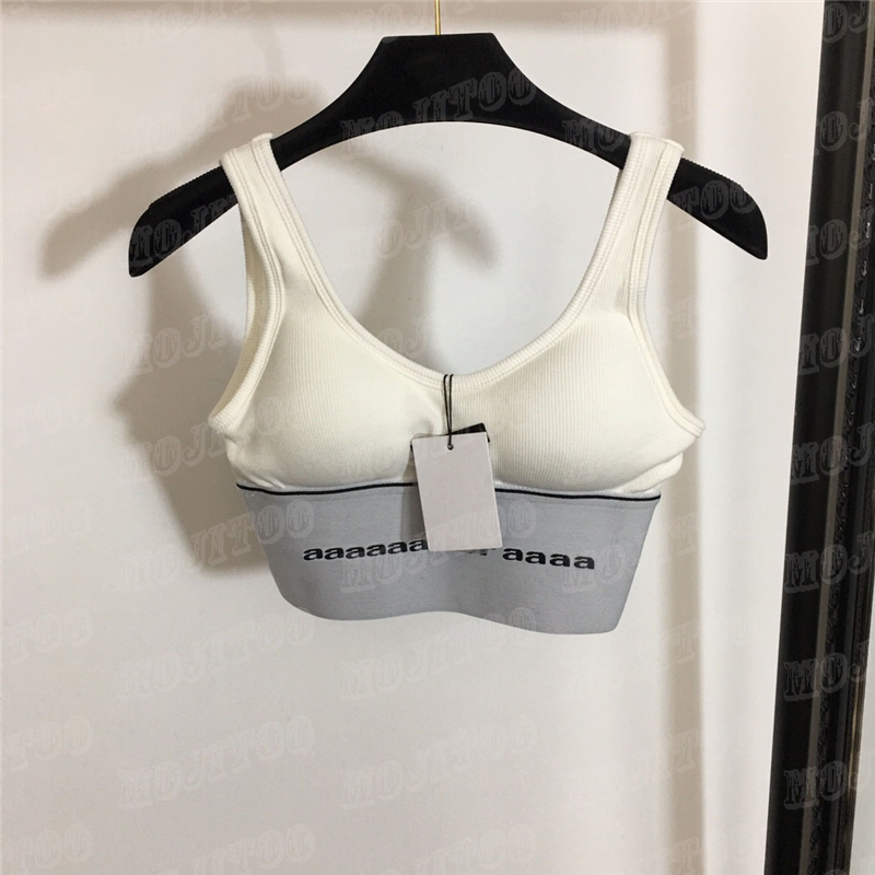 

Letter Webbing Sling Vest Sports Bra Underwear Women Sexy Tank Tops, Black