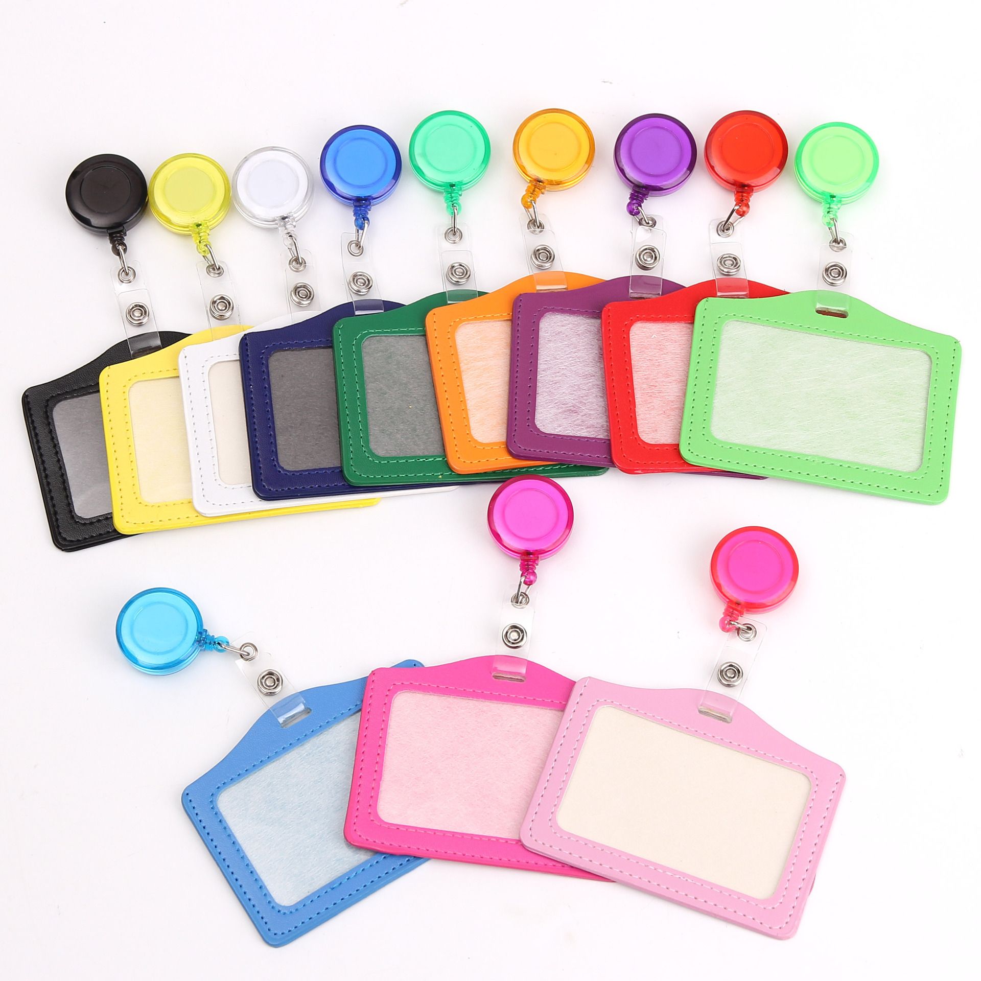 

High Quality Id Card Holder Badge Case Pu Bus Holders Identity Badge bag, Please leave a message