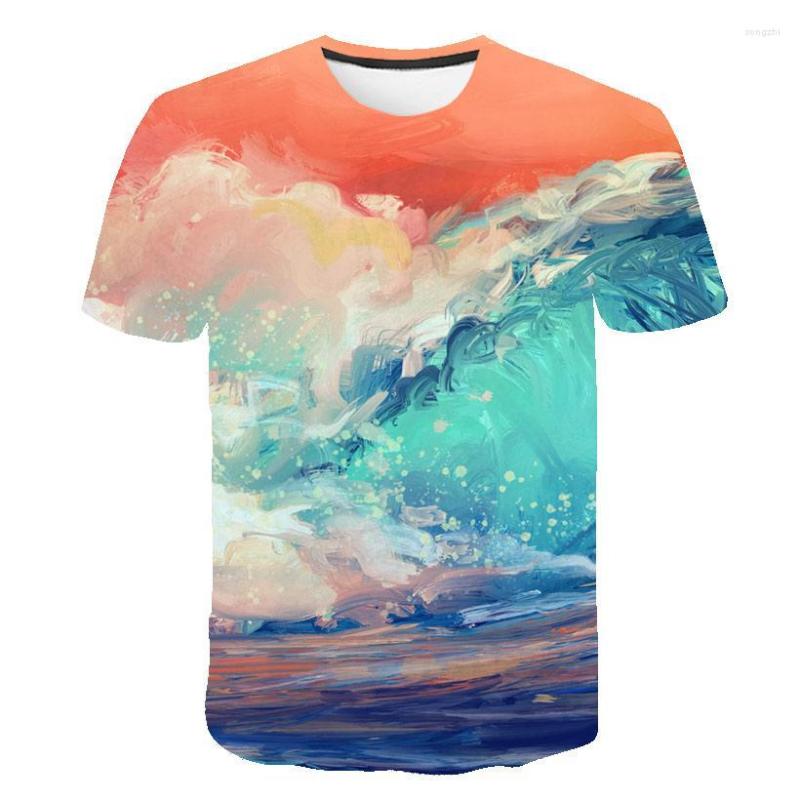 

Men's T Shirts Fashion Colorful Shirt Men 2023 Summer Casual 'S Funny -Shirt Harajuku Short Sleeve 3d Printed Streetwear 6x, 22790