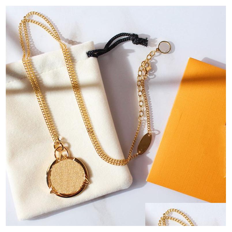

Pendant Necklaces 2021 Fashion Necklace For Man Woman Channel Jewelry Pendants Highly Quality 15 Model Optional Drop Delivery Dhqfx