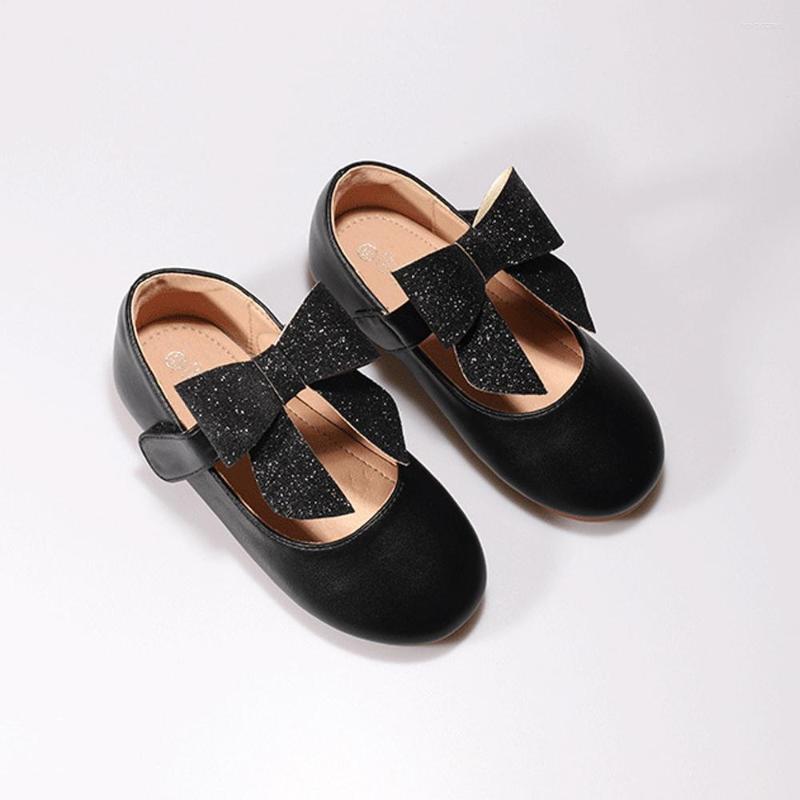 

Flat Shoes Flower Girls Glitter Butterfly Bow Toddlers Khaki Leather Princess Junior Back To School Black Halloween 3t 4t