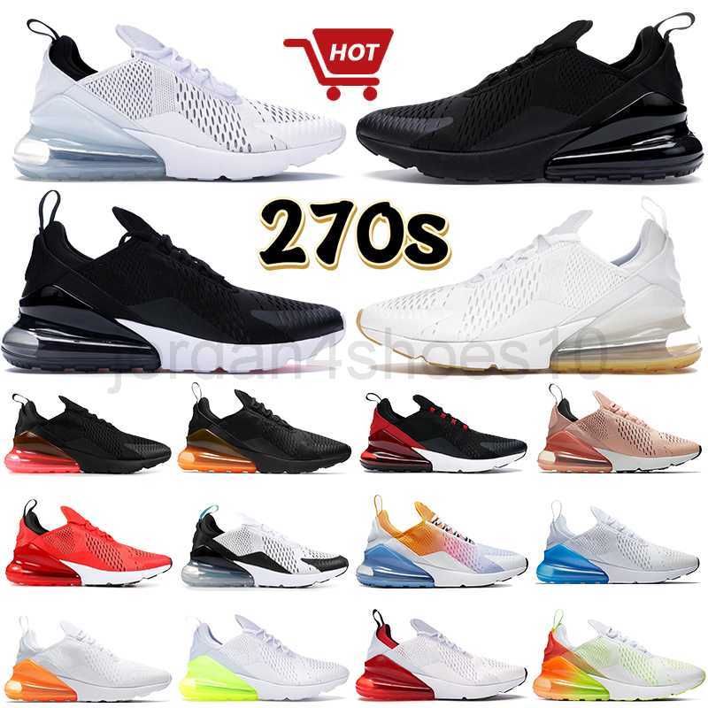 

270 Running Shoes For Mens Womens 270s Sneakers Triple White Black Sport Shoe Coral Stardust Tea Berry Men Runner Trainers Ladies Mesh Lace Up Outdoor Sneaker 2.5, 27 40-45 black total orange