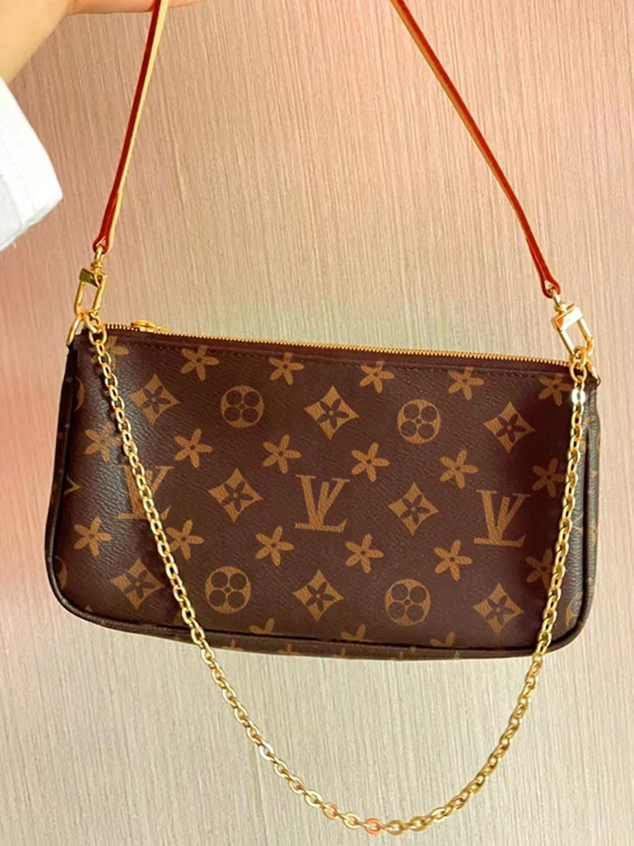 

women Shoulder bag M4025 Womens bags Crossbody Purse Messenger Bags Handbags Flowers Designers bag Leather Handbag Brown flower, Brown old flower