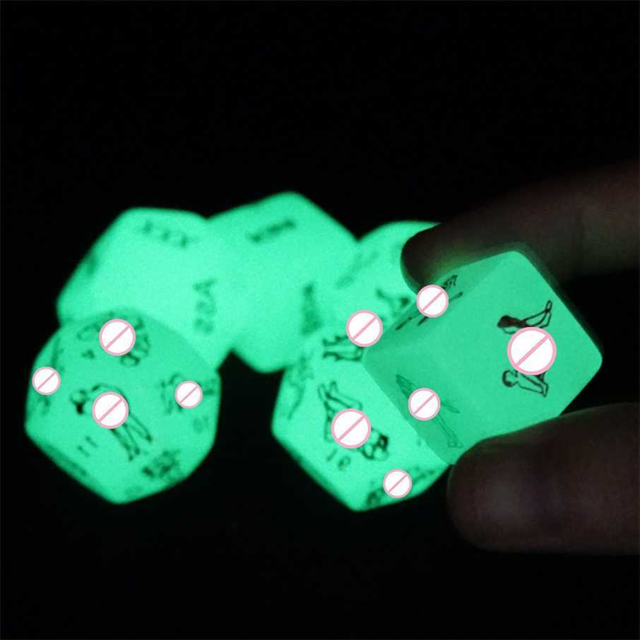 

50% Off Outlet Store 6/12 Sides Luminous Dice For Couples Toys Fun Adult Erotic Sexy Posture Lovers Humour Game Toy Novelty Party