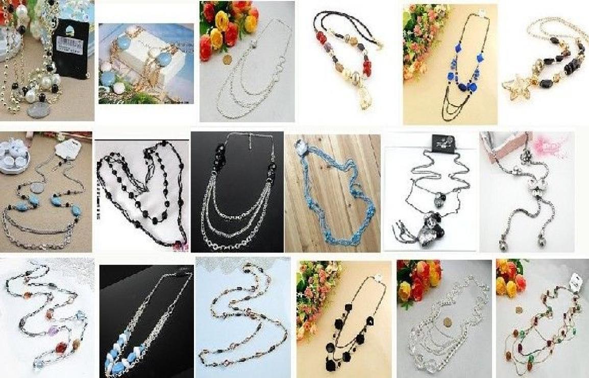 

Inventory low package deal with mixed style necklace Sweater chain 1500g 71182528609
