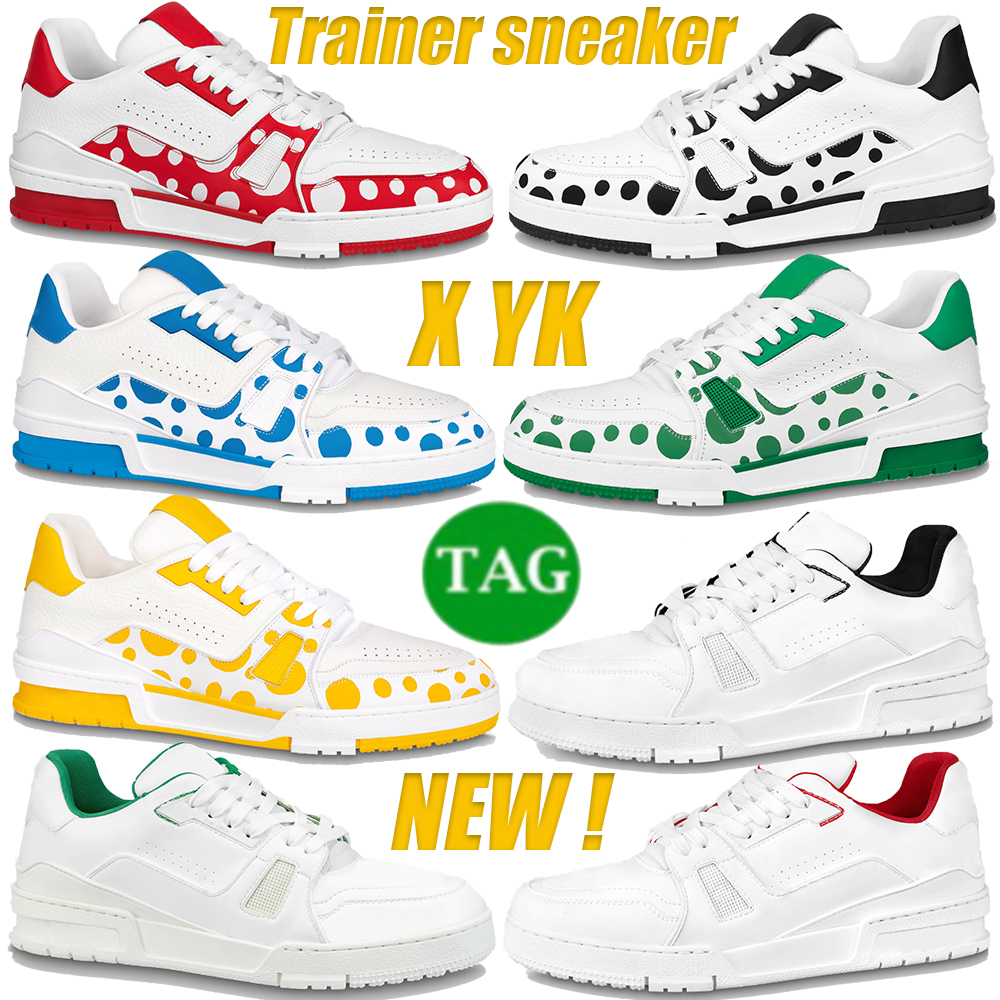 

New Blue casual shoes x YK luxurys mens Trainer sneaker yellow red black green men designer sneakers fashion classic top trainers EUR 40-45, 06 green