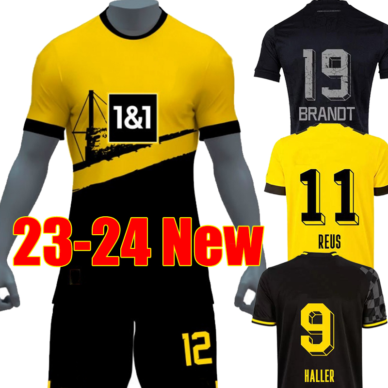 

23/24 Westfalen Dortmund All-Black soccer jerseys HAALAND KAMARA 2023 2024 football shirt REUS BELLINGHAM HUMMELS REYNA BRANDT men kids kit maillot de foot, Deguo 22-23 home