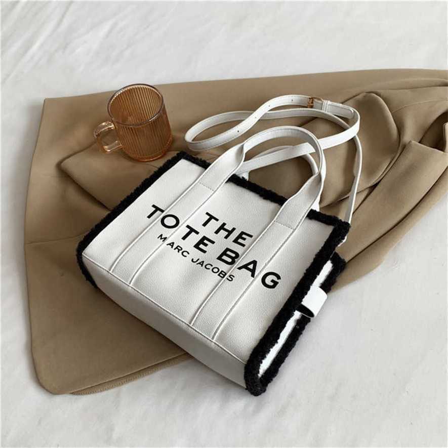 

13% OFF 2023 handbag Winter Versatile Handheld with Fashionable Style Letter One Shoulder Crossbody Bag for Women, White11