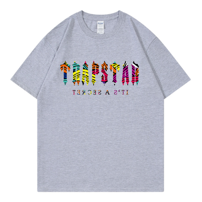 

Men Women Designer Summer Short Sleeve Trapstar T-shirts Male Fashion Dunks Low casual t shirt Foam Runners Tops Tee 1J3UN, Navy blue