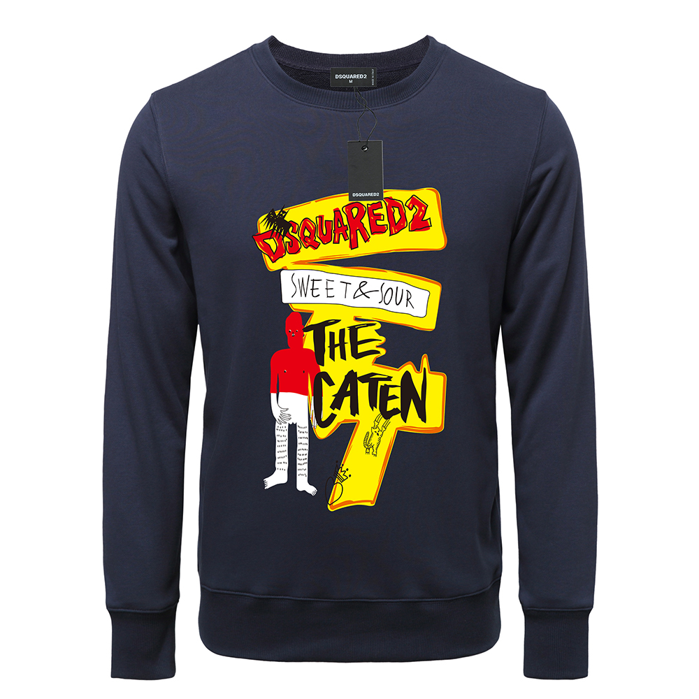 Nouveau DSQUARED2 DSQ2 ICON D2 Sweat-shirts pour hommes Classique Tendance de la mode décontractée pour hommes et femmes O-cou à manches longues