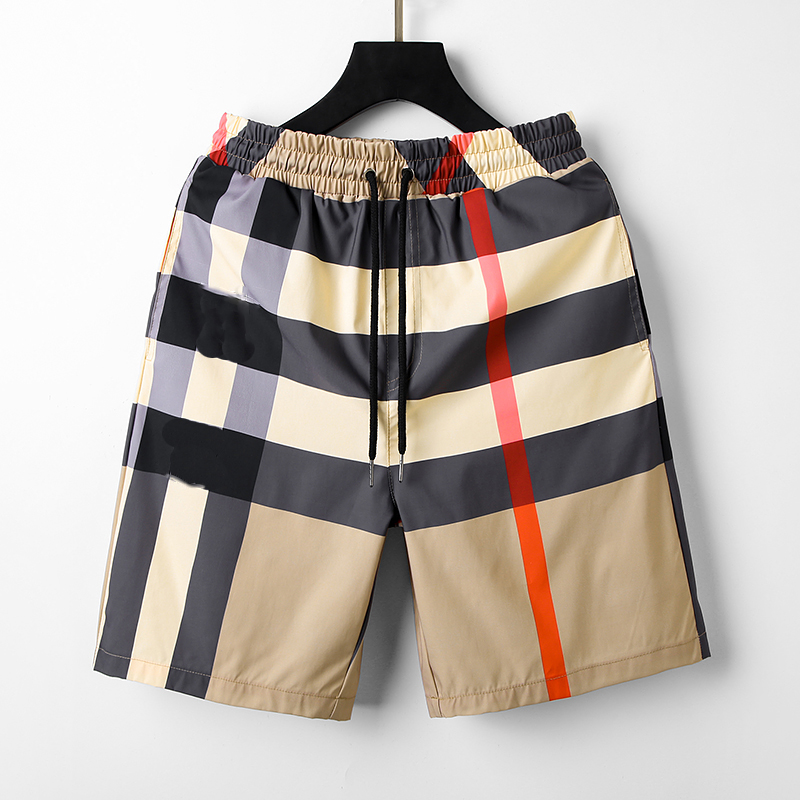 

Designer Men's Shorts beach pants European and American brand trend classic simple checkered loose women's same style, Customize