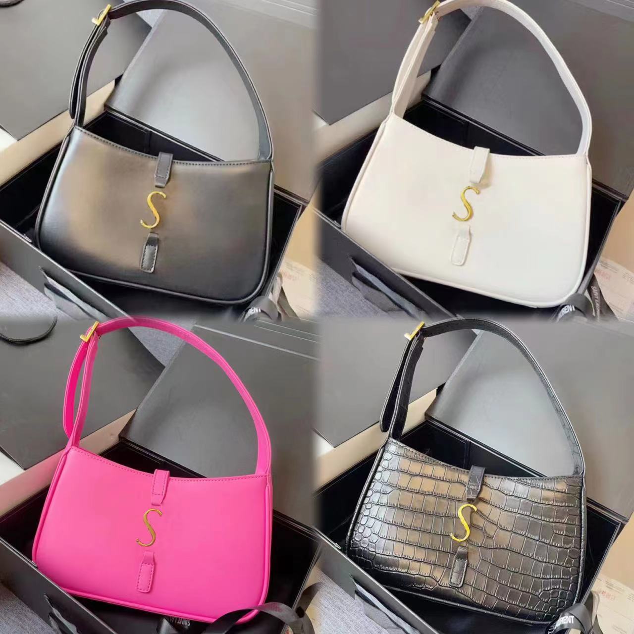 

Women Luxury bags Handbag High quality Le5A Luxurys Designers Bags Womens Underarm Tote Small Square Messenger Totes Fashion Adjustable Shoulder Strap Handbag, Brown #6657228