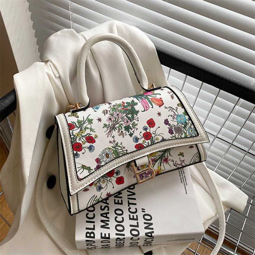 

32% 2023 handbag Popular Fashion Crossbody Casual Elegant Printed Small Square One Shoulder Women's Bag, Sky blue