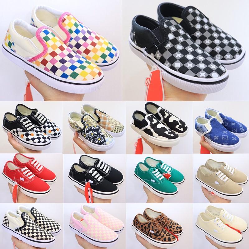 Toddlers Canvas Shoes Kids Designer Classic Casual Espadrille Children Sneakers Baby Infants Black White Low flat Sneaker Platform trainers-image-864729972
