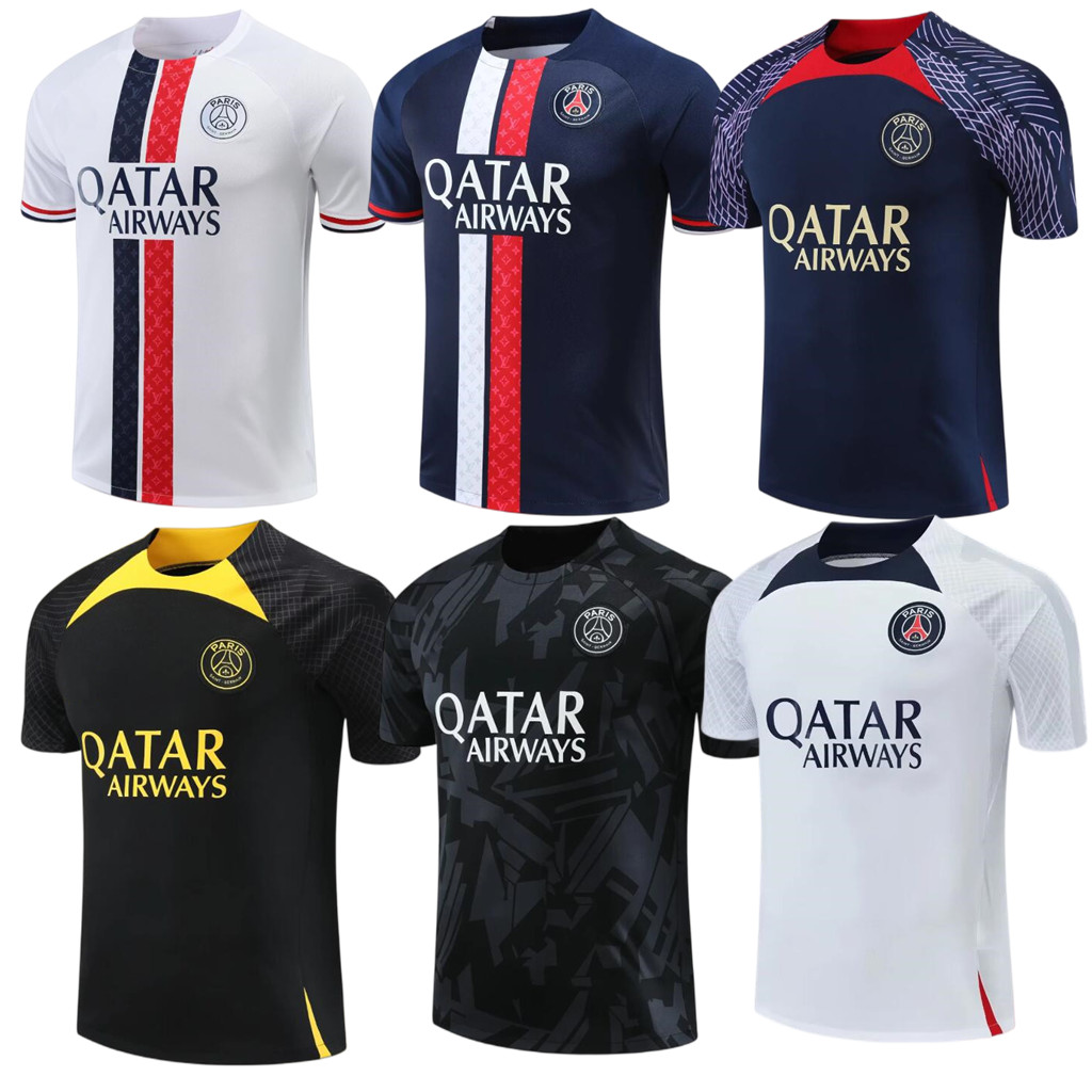 

2023 24 PSGs MBAPPE soccer jerseys shorts tracksuit 2022 2023 Classic style Paris Training Suit SERGIO RAMOS VERRATTI ICARDI football Short sleeve