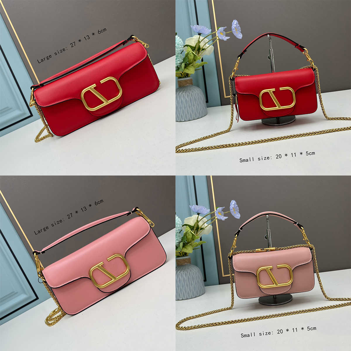 Fashion Women Single Shoulder Bag Classic Letter Buckle With Metal Chain Womens Diagonal Span Bags Top Designer Leather Handbag Small Square Bag Pur