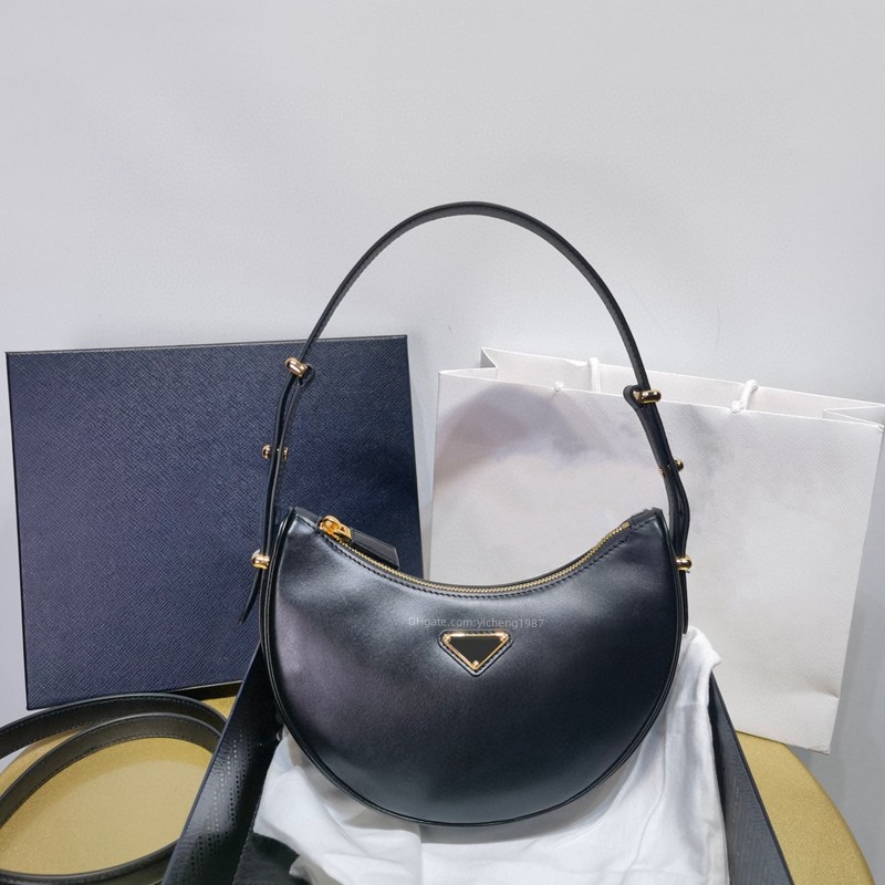 10A Quality Half Moon Designer Shoulder bags Wholesale Fashion Luxury Leather Bags Handbags New style Lady handbag Crossbody bag Sheepskin Classic F