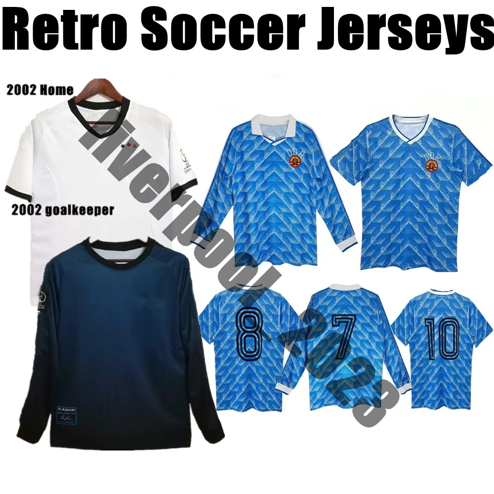 

Top 1988 DDR Oberliga Retro soccer jerseys 88 EAST gerMan Stubner Kirsten football shirt classic Sammer Andreas Thom Thomas Doll maillot de foot vintage uniform, Adult 3