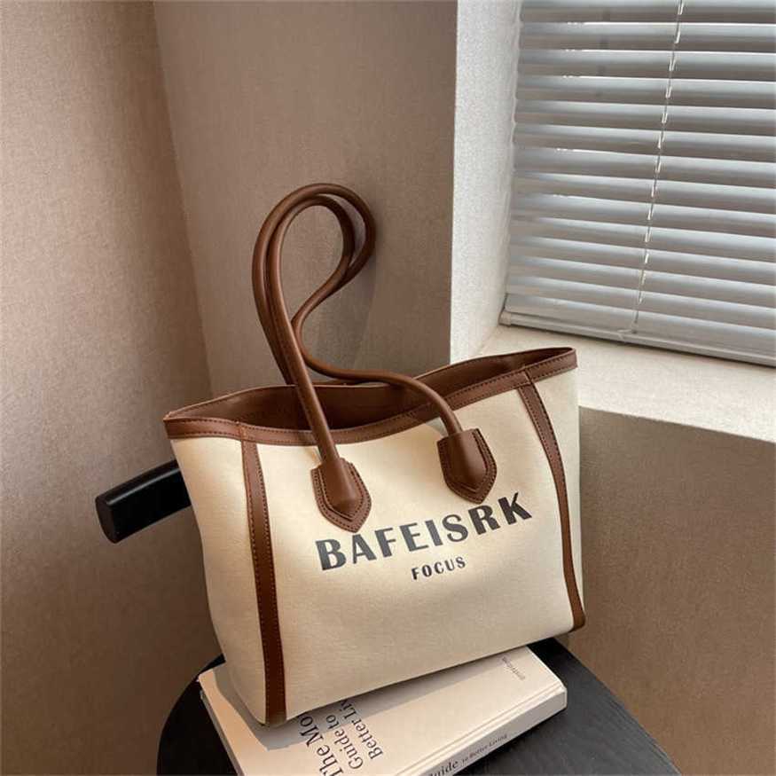 

21% OFF 2023 handbag New Fashion Autumn and Winter Large Capacity Women's Versatile Commuting One Shoulder Underarm Student Tote Bag, Black6