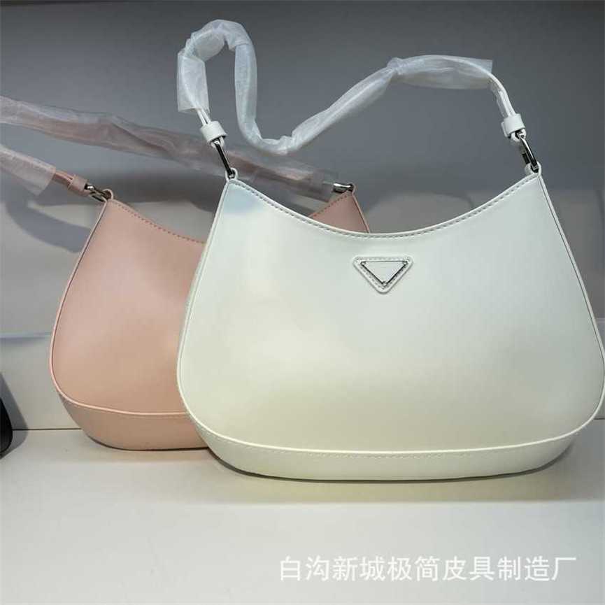 

30% OFF 2023 handbag P Family Triangle Underarm Bag Moon One Shoulder Handbag New Medieval Bags Fashion Oblique Cross Hobo Women, Black9