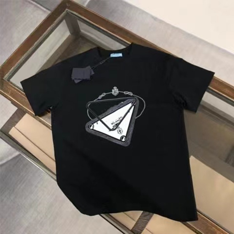 

Basic mens t shirts Famous designer tshirt High Street Embroidery Solid color shirt Letter Quality Top Cottom Clothing t shirt oversize new trend support Customized